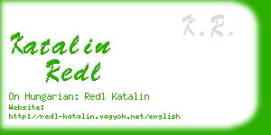 katalin redl business card